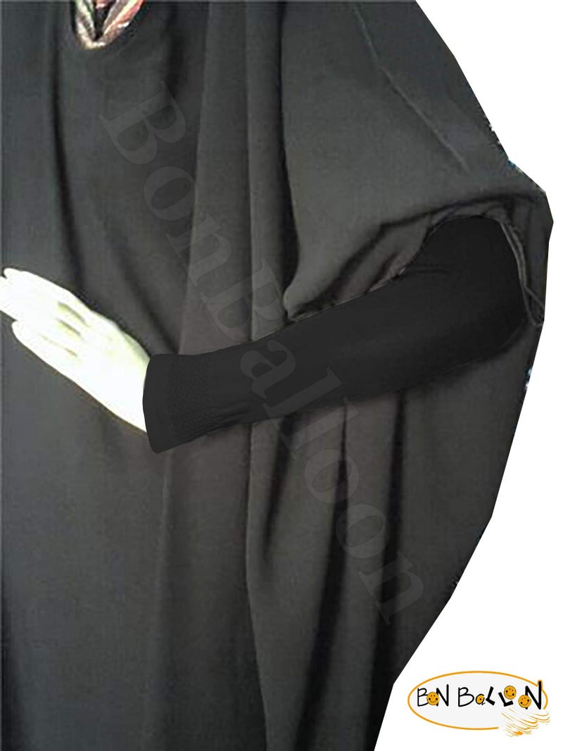 bonballoon Lot (18 Pairs) Islamic Sleeves Gloves Arms Stretch Stretchy Covers Muslim Hijab Islam Arm Cover Extensions Modest Hejab Abaya Glove Women Sleeve Elastic Winter Warm Warmer Outdoor Sun Block Ladies - Image 2